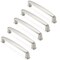 Cauldham Solid Kitchen Cabinet Handles (5" Hole Centers) - Drawer/Door Hardware - Style T765 - Satin Nickel
